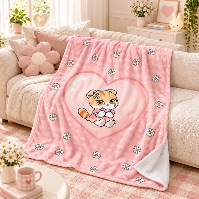 Daisy Dreamy Daisies Fleece Blanket