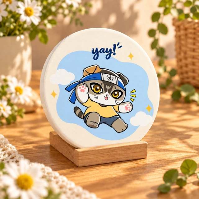 Dobby Yay! Ceramic Coaster