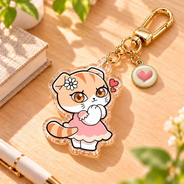 Daisy Sweetheart Acrylic Keychain