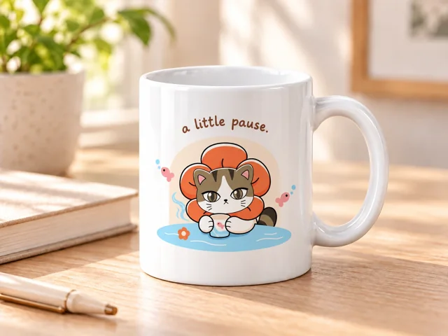 Happy A Little Pause Ceramic Mug