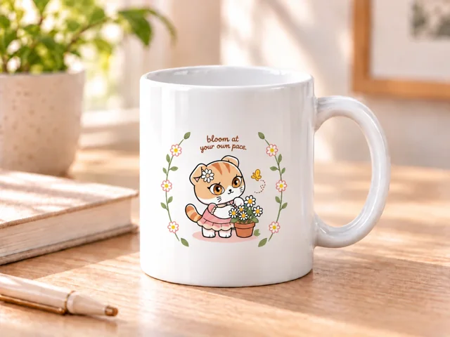 Daisy Bloom at Your Own Pace Ceramic Mug